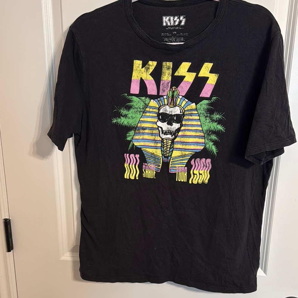 KISS Black Short Sleeve Tee